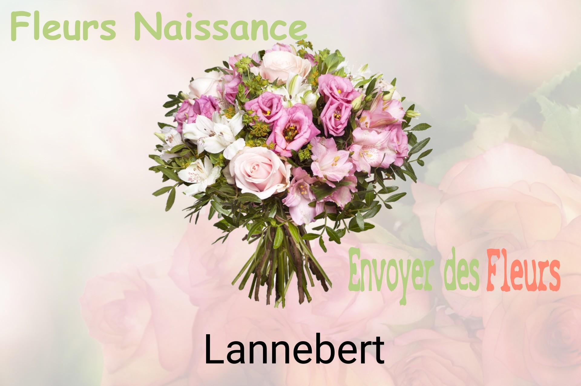 Bouquet de fleurs de naissance livré à Lannebert