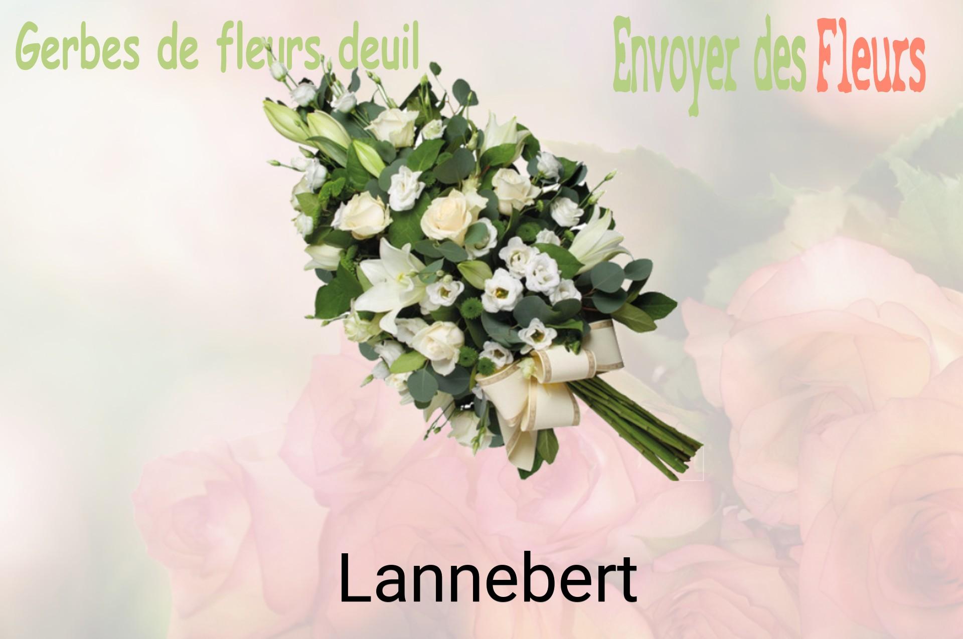 Gerbe de fleurs de deuil livrée à Lannebert
